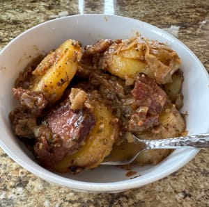 Hot German Potato Salad with Kielbasa